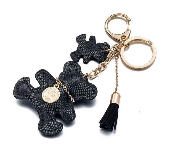 pairs logotassel key ring pu leather bear pattern designer car keychain jewelry bag charm new arrival, Silver
pairs logotassel key ring pu leather bear pattern designer car keychain jewelry bag charm new arrival, Silver