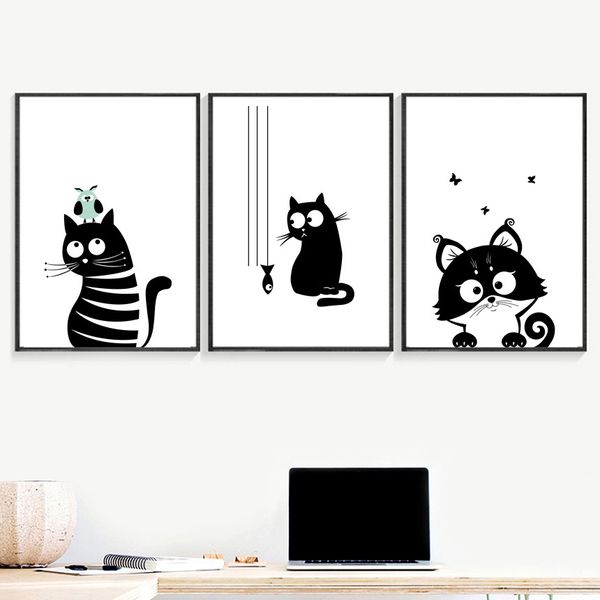 canvas painting black white cat animal nursery posters and prints wall art canvas pictures kids boy girl bedroom home wall decor
canvas painting black white cat animal nursery posters and prints wall art canvas pictures kids boy girl bedroom home wall decor