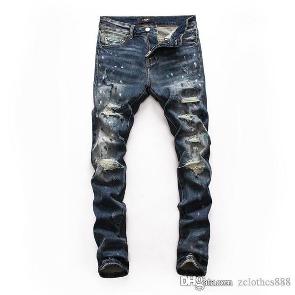 2020 Fashion Men Designer Pants New Style Casual Mens Designer Ripped jeans Mid-waistline Pantsmens skinny jeans luxury pants
2020 Fashion Men Designer Pants New Style Casual Mens Designer Ripped jeans Mid-waistline Pantsmens skinny jeans luxury pants