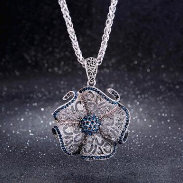 vintage flower long pendant necklace trendy hollow sweater chain necklace for women ladies party jewelry christmas gifts, Silver
vintage flower long pendant necklace trendy hollow sweater chain necklace for women ladies party jewelry christmas gifts, Silver