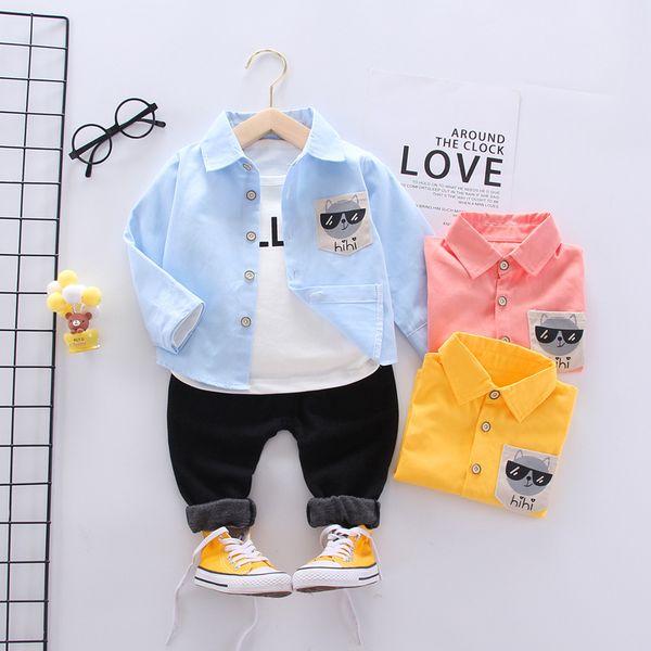 cotton children clothes spring autumn baby boys girls cartoon shirts jacket pants 3pcs/sets infant outfit kid fashion tracksuits, White
cotton children clothes spring autumn baby boys girls cartoon shirts jacket pants 3pcs/sets infant outfit kid fashion tracksuits, White
