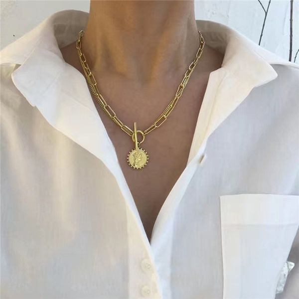 peri'sbox two layered queen elizabeth portrait necklaces toggle clasp coin pendant necklaces for women circle vintage necklace, Silver
peri'sbox two layered queen elizabeth portrait necklaces toggle clasp coin pendant necklaces for women circle vintage necklace, Silver