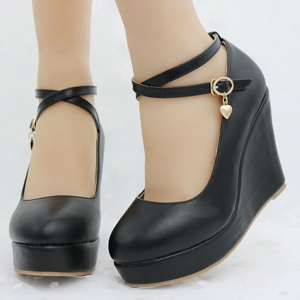 new fashion white black wedges women shoes platform pumps high heel round toe spring autumn sandals wedding dress shoes party casual cs01
new fashion white black wedges women shoes platform pumps high heel round toe spring autumn sandals wedding dress shoes party casual cs01
