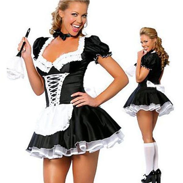 costume accessories s-6xl womens cosplay maid french babydoll dress uniform erotic lingerie role play servant, Silver
costume accessories s-6xl womens cosplay maid french babydoll dress uniform erotic lingerie role play servant, Silver