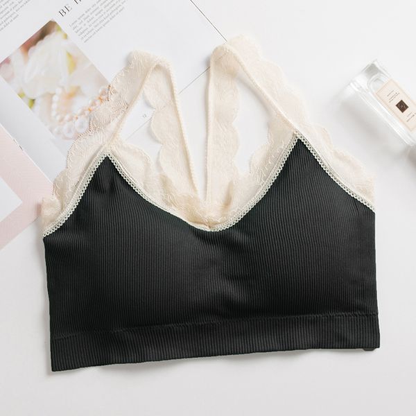 lingerie cotton slim camis women lace bra female lace strap bra summer top, Black;white
lingerie cotton slim camis women lace bra female lace strap bra summer top, Black;white