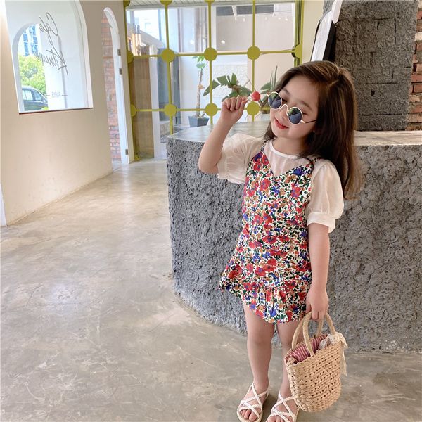 2020 summer new arrival girls fashion floral 2 pieces suit vest dress girl clothes, White
2020 summer new arrival girls fashion floral 2 pieces suit vest dress girl clothes, White