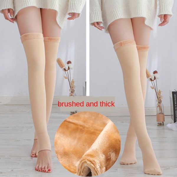 plush socks thickened flesh-colored women's over-knee socks winter skin color thigh stockings fashionable medium-high stockings, Pink;yellow
plush socks thickened flesh-colored women's over-knee socks winter skin color thigh stockings fashionable medium-high stockings, Pink;yellow