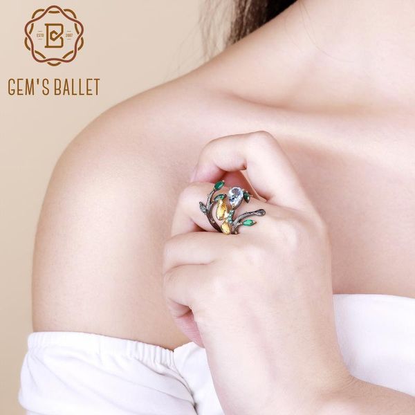 gem's ballet 2.29ct natural sky blue z ring 925 sterling silver original handmade butterfly branch spring rings for women, Golden;silver
gem's ballet 2.29ct natural sky blue z ring 925 sterling silver original handmade butterfly branch spring rings for women, Golden;silver