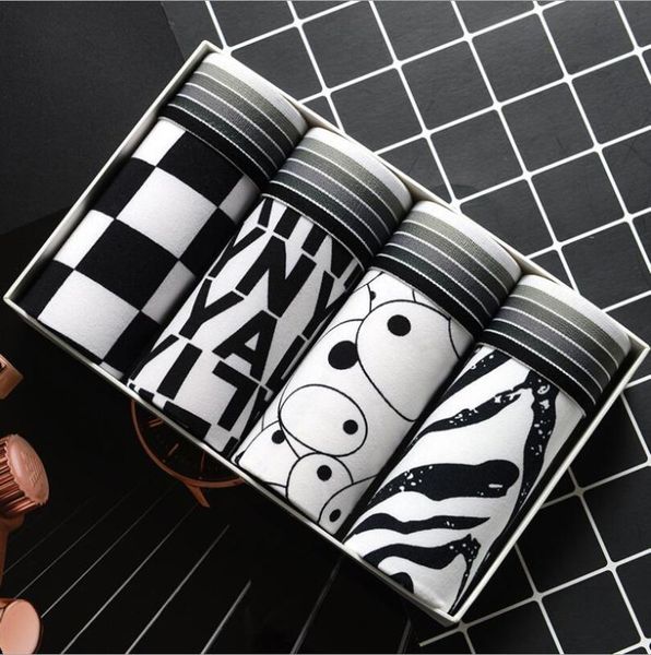 4pcs/pcs mens underware men boxer cotton underwear male boxers cueca 365 underpants men shorts panties, Black;white
4pcs/pcs mens underware men boxer cotton underwear male boxers cueca 365 underpants men shorts panties, Black;white