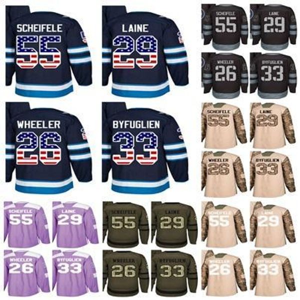 2018 patrik laine jerseys usa flag salute blake wheeler dustin byfuglien mark scheifele blank winnipeg jets hockey jersey purple camo black, Black;red
2018 patrik laine jerseys usa flag salute blake wheeler dustin byfuglien mark scheifele blank winnipeg jets hockey jersey purple camo black, Black;red