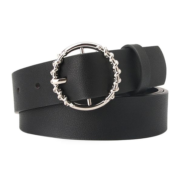 women belt round metal pin buckle circle belts for ladies female waist belt pu leather wild ladies dress jeans strap, Black;brown
women belt round metal pin buckle circle belts for ladies female waist belt pu leather wild ladies dress jeans strap, Black;brown