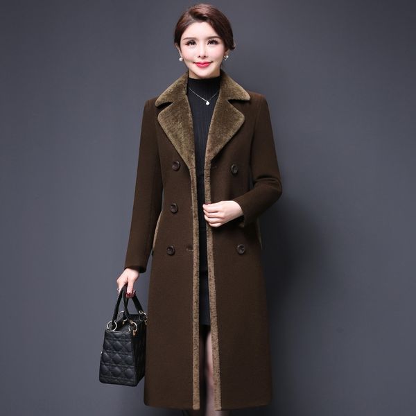 middle-aged wool wool women's woolen coat 2020 autumn and winter korean-style mom's woolen coat quality assurance, Black
middle-aged wool wool women's woolen coat 2020 autumn and winter korean-style mom's woolen coat quality assurance, Black