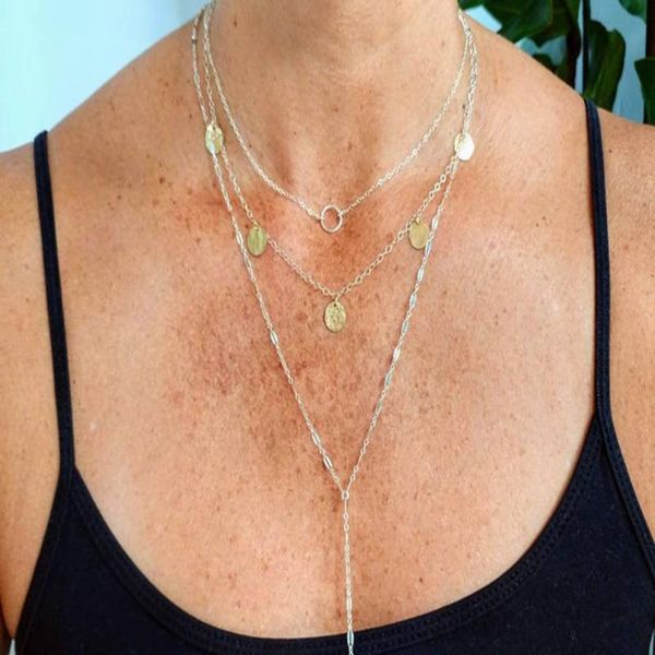 new round sequin multilayer necklace bohemian style 2020 fashion net red tassel jewelry a great gift for girls, Silver
new round sequin multilayer necklace bohemian style 2020 fashion net red tassel jewelry a great gift for girls, Silver