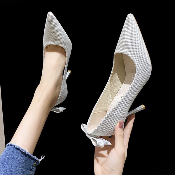 fashion sequined cloth women pumps silver pointed toe bridesmaid wedding shoes 9cm thin heels high heels lady single shoes, Black
fashion sequined cloth women pumps silver pointed toe bridesmaid wedding shoes 9cm thin heels high heels lady single shoes, Black