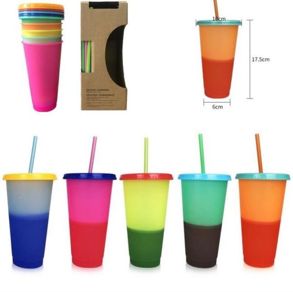 24oz цветовая температура волшебной чашка многоразовых волшебный кружок кофе пластиковые отношение стаканы с крышкой и соломенной смешанным
24oz цветовая температура волшебной чашка многоразовых волшебный кружок кофе пластиковые отношение стаканы с крышкой и соломенной смешанным