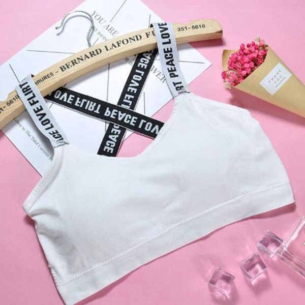 teens young girls basic cotton letters printed shoulder straps training bra bralette puberty growing girl sport bras undies, White;black
teens young girls basic cotton letters printed shoulder straps training bra bralette puberty growing girl sport bras undies, White;black