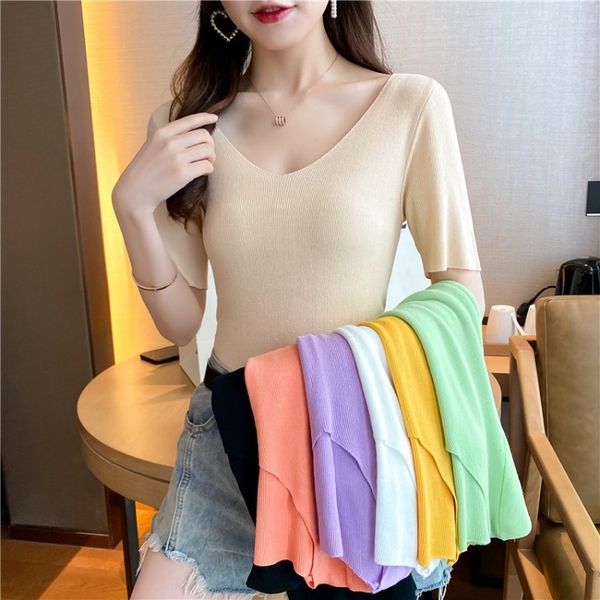 r4wux women's short-sleeved slim-fit bottoming sweater with v-neck inside women's short-sleeved sweater with v-202 close-fitting s, White;black
r4wux women's short-sleeved slim-fit bottoming sweater with v-neck inside women's short-sleeved sweater with v-202 close-fitting s, White;black