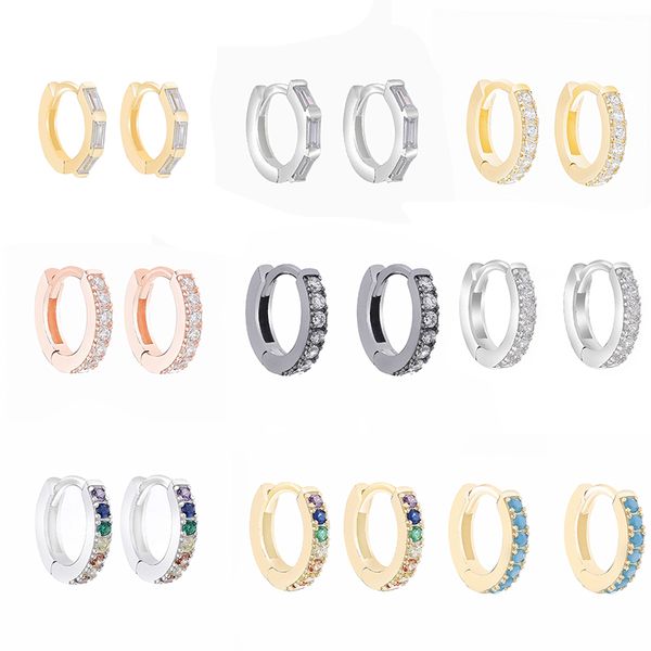 moonnory 2020 100% real 925 sterling silver huggie hoop earrings with stones earrings with cz for european women party jewelry, Golden;silver
moonnory 2020 100% real 925 sterling silver huggie hoop earrings with stones earrings with cz for european women party jewelry, Golden;silver