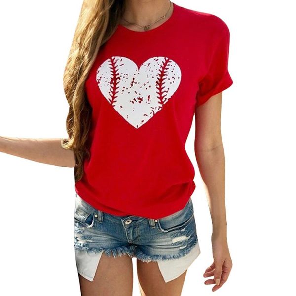 summer women's short sleeve t-shirt love baseball print fashion casual o-neck shirts femme funny daily loose tee 2020, Black;blue
summer women's short sleeve t-shirt love baseball print fashion casual o-neck shirts femme funny daily loose tee 2020, Black;blue