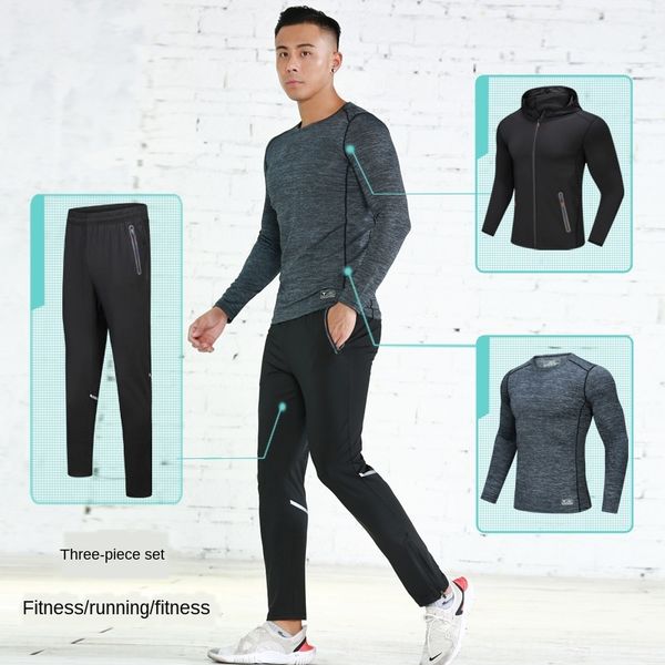 lc5nz sports suit sportswear sportswear men's gym winter quick-drying clothes night running season three-piece set morning running clot, White;black
lc5nz sports suit sportswear sportswear men's gym winter quick-drying clothes night running season three-piece set morning running clot, White;black