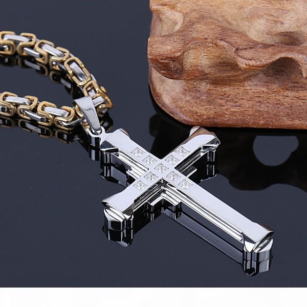 shinning rhinestone men silver pendant necklace crucifix jewellery fahion new 316l stainless steel jewelry np30
shinning rhinestone men silver pendant necklace crucifix jewellery fahion new 316l stainless steel jewelry np30