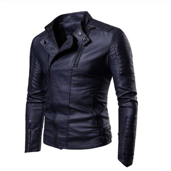 fashion men pu leather jackets 2020 new slant-pulled motorcycle leather jacket men with suede trend casual jacket, Black
fashion men pu leather jackets 2020 new slant-pulled motorcycle leather jacket men with suede trend casual jacket, Black