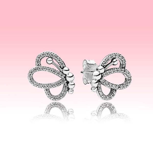 new sparkling openwork butterfly stud earrings fashion women jewelry for pandora 925 sterling silver earring set with original box, Golden;silver
new sparkling openwork butterfly stud earrings fashion women jewelry for pandora 925 sterling silver earring set with original box, Golden;silver