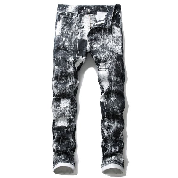 new men straight trousers male soft slim fit printing denim designer casual biker pants pantalon hombre homme, Blue
new men straight trousers male soft slim fit printing denim designer casual biker pants pantalon hombre homme, Blue