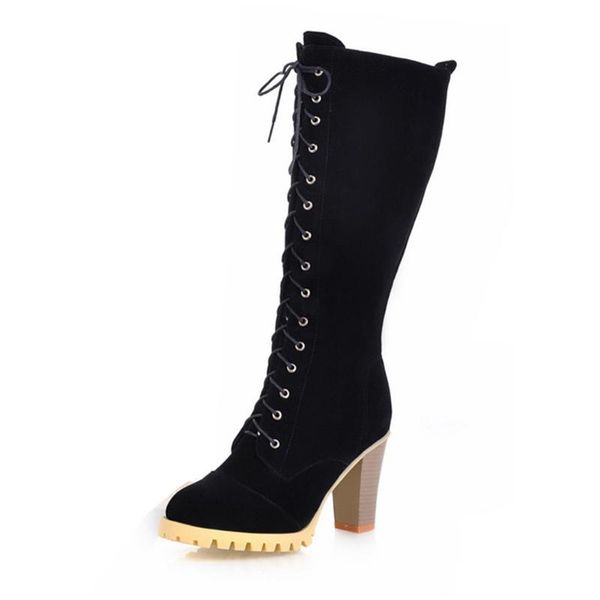 sarairis retro classic boots women 2020 fashion designer casual boots ladies classic solid lace up high heels shoes, Black
sarairis retro classic boots women 2020 fashion designer casual boots ladies classic solid lace up high heels shoes, Black