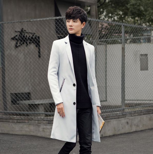 spring new windbreaker men's slim knee-high mid-length trench coat men's korean style autumn suit collar coat fashion, Tan;black
spring new windbreaker men's slim knee-high mid-length trench coat men's korean style autumn suit collar coat fashion, Tan;black