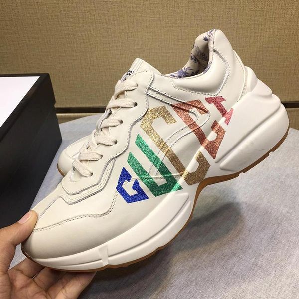 new arrival manner schuhe men 's rhyton sneaker with print men 's shoes low lace -up men shoes outdoor walking luxury sneake, Black
new arrival manner schuhe men 's rhyton sneaker with print men 's shoes low lace -up men shoes outdoor walking luxury sneake, Black