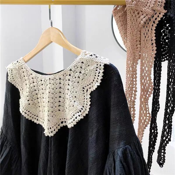 artistic lace knot lace scarf women's hollow cotton thread all-match small shawl triangle scarf decoration, Blue;gray
artistic lace knot lace scarf women's hollow cotton thread all-match small shawl triangle scarf decoration, Blue;gray