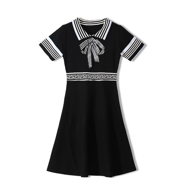 726 2020 autumn sweater crew neck party dresses kint short sleeve sequins fashion womens clothes, White;black
726 2020 autumn sweater crew neck party dresses kint short sleeve sequins fashion womens clothes, White;black