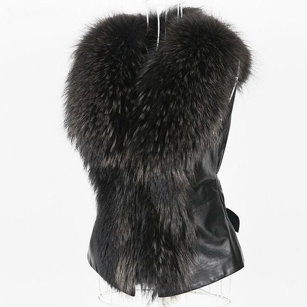 women's fur & faux 2021 winter woman coat fashion collar female short vest elegant slim fit sleeveless jacket plus size s-3xl, Black
women's fur & faux 2021 winter woman coat fashion collar female short vest elegant slim fit sleeveless jacket plus size s-3xl, Black