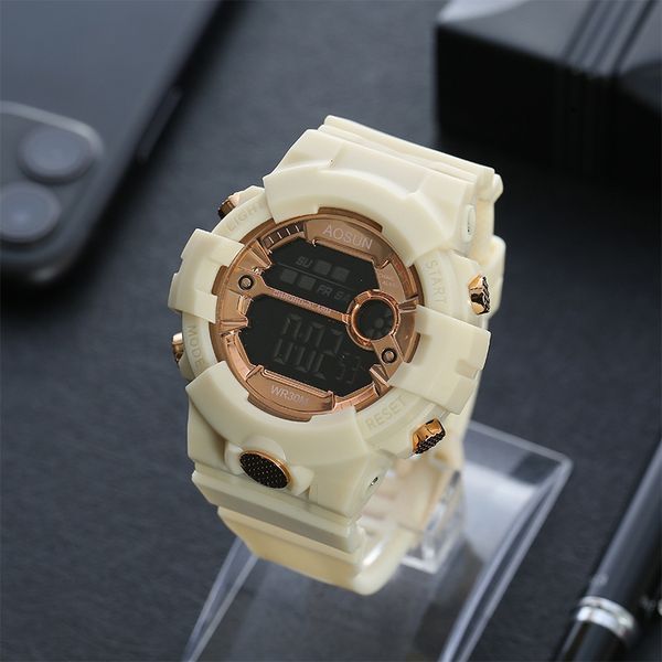 djnan fashion casual sports watch men's and women's new korean style fashionable multifunctional waterproof luminous watchelectron, Blue
djnan fashion casual sports watch men's and women's new korean style fashionable multifunctional waterproof luminous watchelectron, Blue