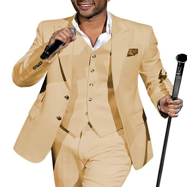 men's suits & blazers 2021 champagne men wedding groom formal suit singer party tuxedo 3 piece set business costume (jacket+vest+pants), White;black
men's suits & blazers 2021 champagne men wedding groom formal suit singer party tuxedo 3 piece set business costume (jacket+vest+pants), White;black