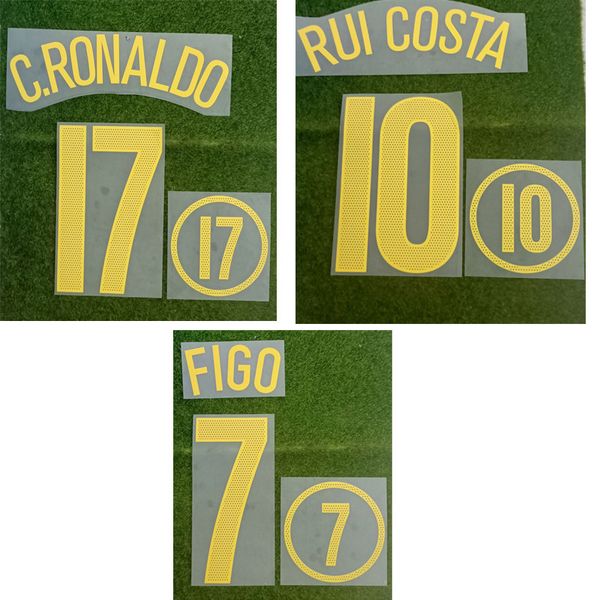 200 #17 c.ronaldo nameset #7 figo #10 rui costa printing flockage soccer patch
200 #17 c.ronaldo nameset #7 figo #10 rui costa printing flockage soccer patch