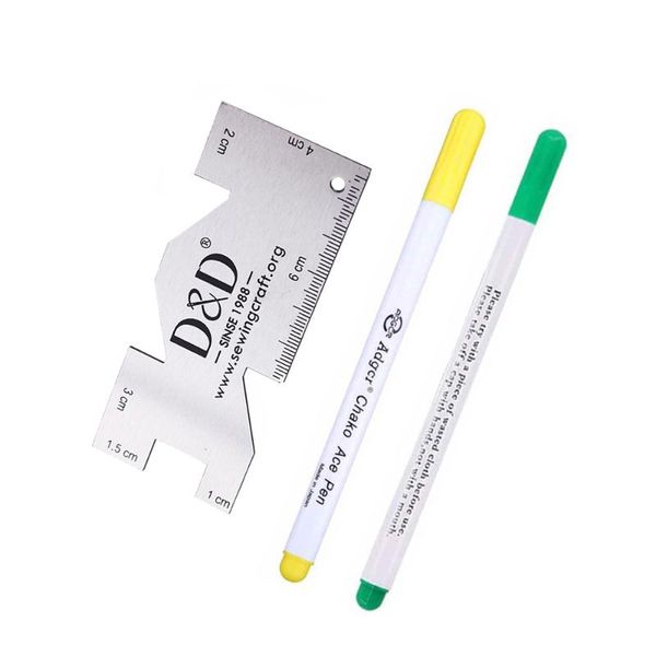 water erasable fabric marker pen disappearing erasable ink cross stitch pen & sewing measuring gauge ruler quilting sewing tools, Black
water erasable fabric marker pen disappearing erasable ink cross stitch pen & sewing measuring gauge ruler quilting sewing tools, Black