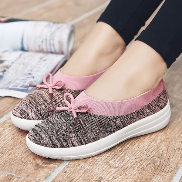 butterfly-knot shallow women loafers office soft sole light weight flats breathable mesh slip-on sock shoe casual round toe flat, Black 
butterfly-knot shallow women loafers office soft sole light weight flats breathable mesh slip-on sock shoe casual round toe flat, Black