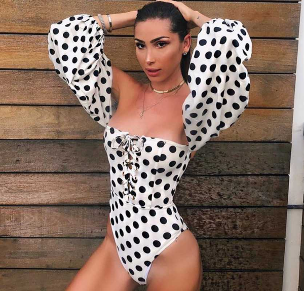 women's jumpsuits & rompers long sleeves bodysuits polk dot pattern off shoulder lace up for girls and ladies fashion clothes, Black;white
women's jumpsuits & rompers long sleeves bodysuits polk dot pattern off shoulder lace up for girls and ladies fashion clothes, Black;white