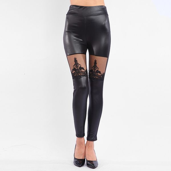 2020 ladies gothic lace leggings girl evening punk lolita floral mesh and fake leather pants elastic slimwork pants, Black
2020 ladies gothic lace leggings girl evening punk lolita floral mesh and fake leather pants elastic slimwork pants, Black