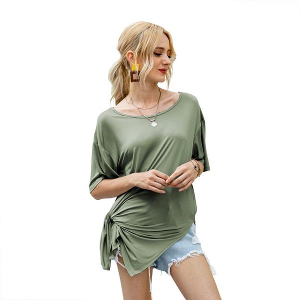 summer women's t-shirts 2020 basic t shirt femme short sleeve irregular long for women solid ropa mujer knotted hem d30, White
summer women's t-shirts 2020 basic t shirt femme short sleeve irregular long for women solid ropa mujer knotted hem d30, White