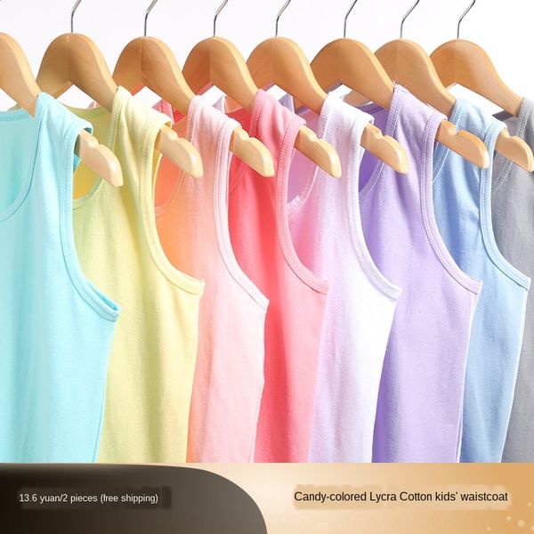 soft as four seasons vest children's vest class a lycra cotton solid color zero formaldehyde 7 colors optional no fading no pilling, Blue
soft as four seasons vest children's vest class a lycra cotton solid color zero formaldehyde 7 colors optional no fading no pilling, Blue