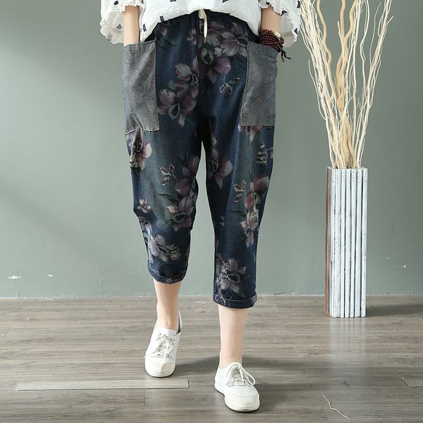 women jeans denim pants bottom trousers capris big loose print retro vintage fashion casual for spring summer az19511629, Blue
women jeans denim pants bottom trousers capris big loose print retro vintage fashion casual for spring summer az19511629, Blue
