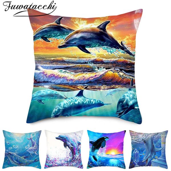fuwatacchi colorful sea world pillow cover home sofa car decor cute dolphin pattern cushion cover throw pillowcase 45x45cm
fuwatacchi colorful sea world pillow cover home sofa car decor cute dolphin pattern cushion cover throw pillowcase 45x45cm
