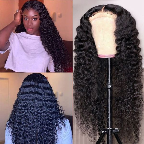 deep wave lace front wig brazilian pre plucked full lace human hair wigs wowqueen hair transparent 360 lace frontal wig, Black
deep wave lace front wig brazilian pre plucked full lace human hair wigs wowqueen hair transparent 360 lace frontal wig, Black