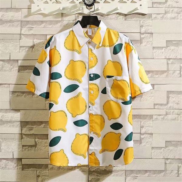 men's hawaiian shirts camisa masculina short sleeve fruit print shirt vacation casual shirt para hombre vacation clothes, White;black
men's hawaiian shirts camisa masculina short sleeve fruit print shirt vacation casual shirt para hombre vacation clothes, White;black