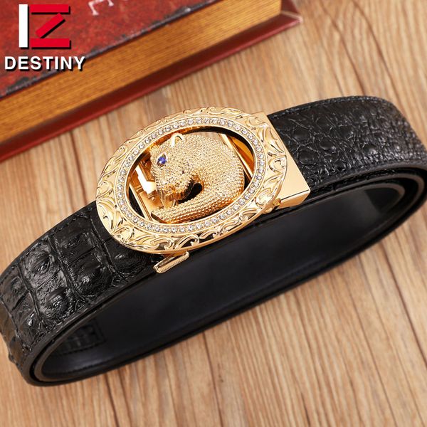 men belts male genuine leather strap automatic buckle belt leopard fashion latest crocodile business casual, Black;brown
men belts male genuine leather strap automatic buckle belt leopard fashion latest crocodile business casual, Black;brown