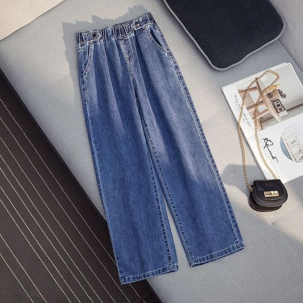 2020 spring new korea fashion women high waist denim wide leg pants all-matched casual loose jeans plus size jean trousers s282, Blue
2020 spring new korea fashion women high waist denim wide leg pants all-matched casual loose jeans plus size jean trousers s282, Blue