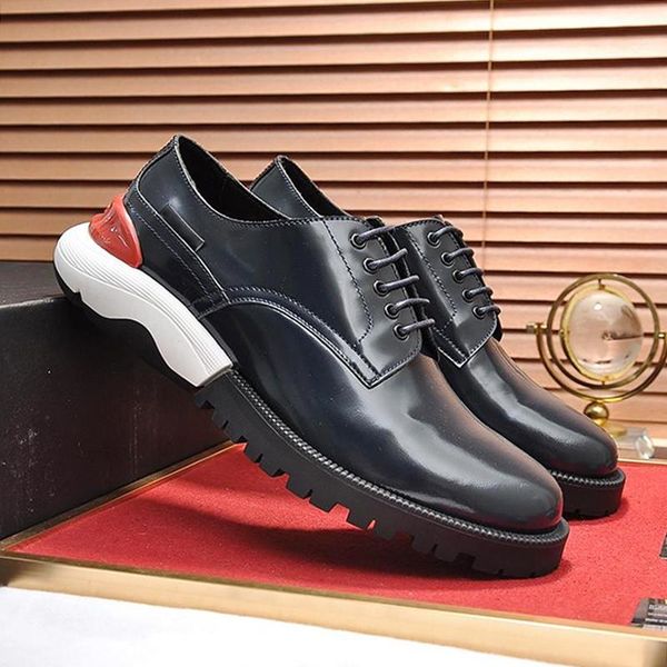 vintage derby shoes luxury men 's shoes drop ship manner schuhe british comfortable leather breathable round toe thick sole lace up sn, Black
vintage derby shoes luxury men 's shoes drop ship manner schuhe british comfortable leather breathable round toe thick sole lace up sn, Black